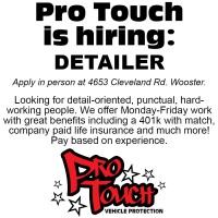 Pro Touch is now Hiring a Detailer