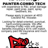 Pro Touch is now Hiring a Painter-Combo Tech